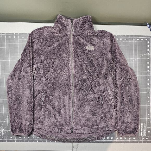 The North Face Jacket Womens Large Osito Gray Fleece Preppy Outdoor Skiing Y2K - Picture 1 of 12